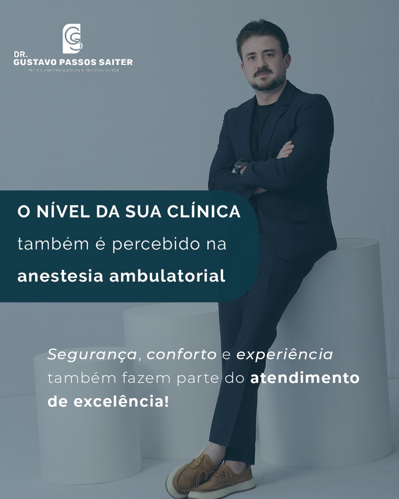 Dr. Gustavo Passos Saiter, médico anestesiologista